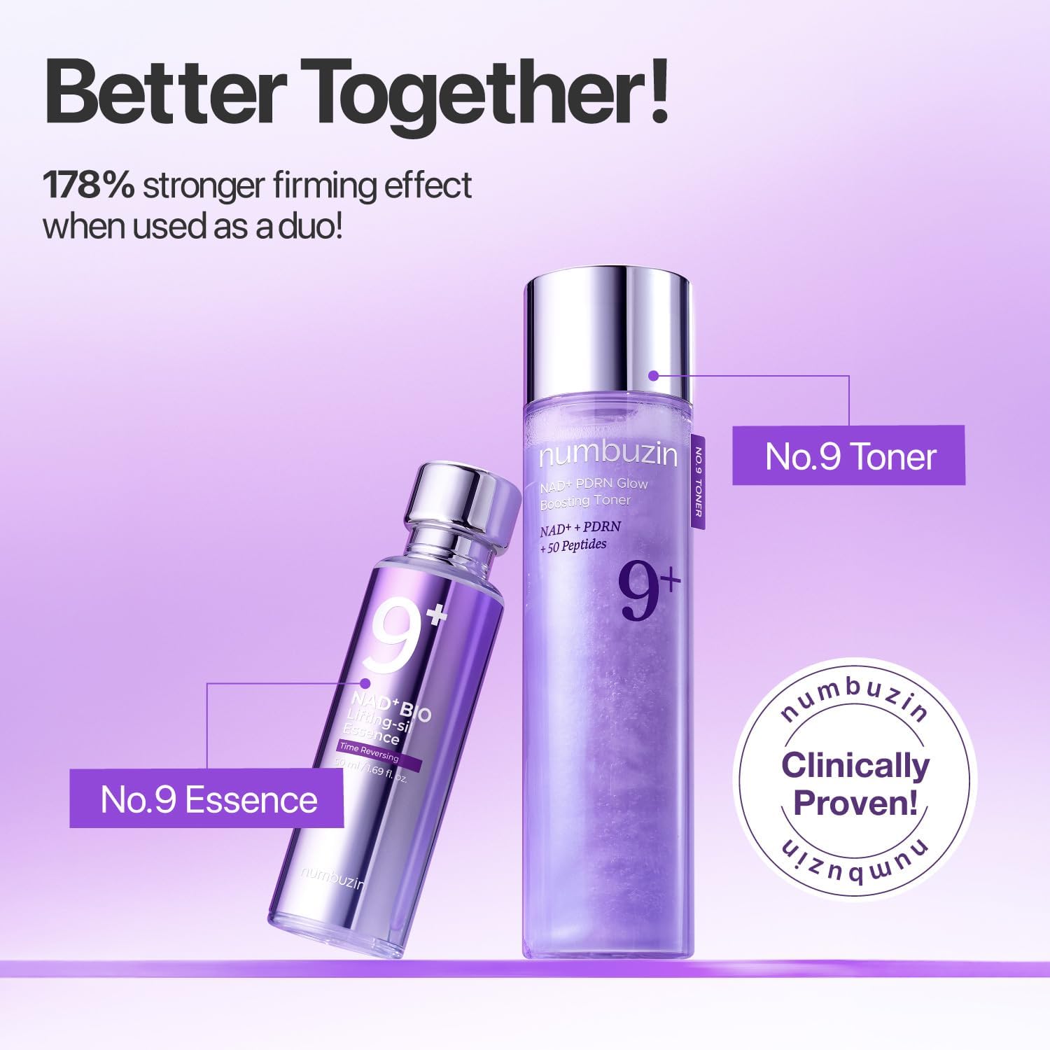 [ NUMBUZIN ] NAD+ PDRN Glow Boosting Toner 200mL / 6.76 fl oz - KosBeauty