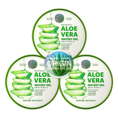 Nature Republic Mild & Moisture Aloe Vera Watery Gel 10.56fl.oz. / 300 ml ( Pack of 3) - KosBeauty