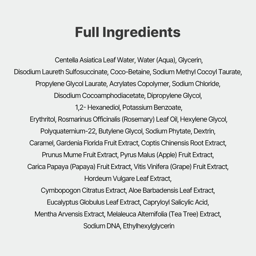 [ NACIFIC ] CICA + PDRN Gel Cleanser +Synergy Blend 200ml / 6.76 fl.oz - KosBeauty