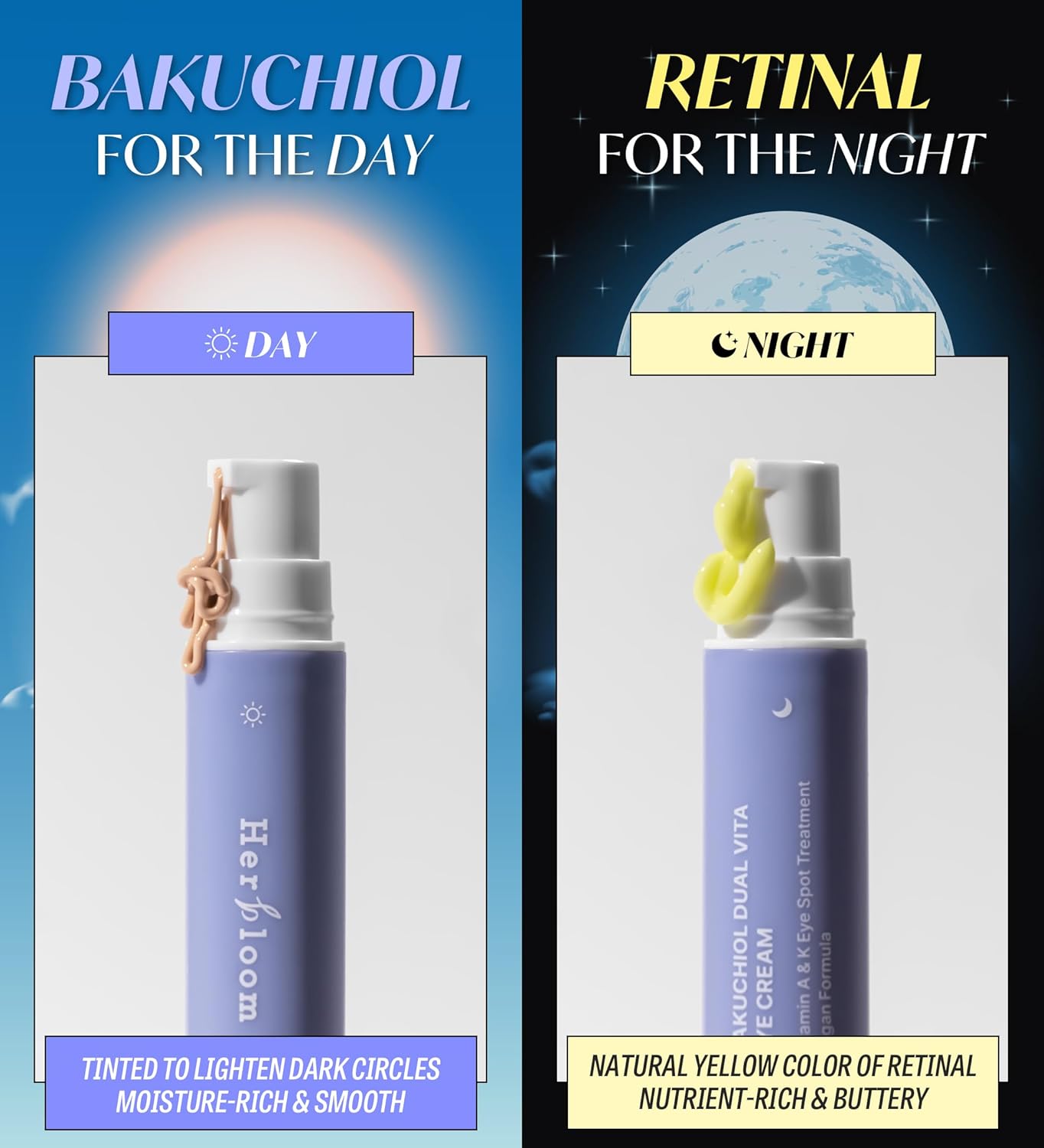 [ HERBLOOM ] Bakuchiol Dual Vita Eye Cream 0.53 fl.oz / 16ml