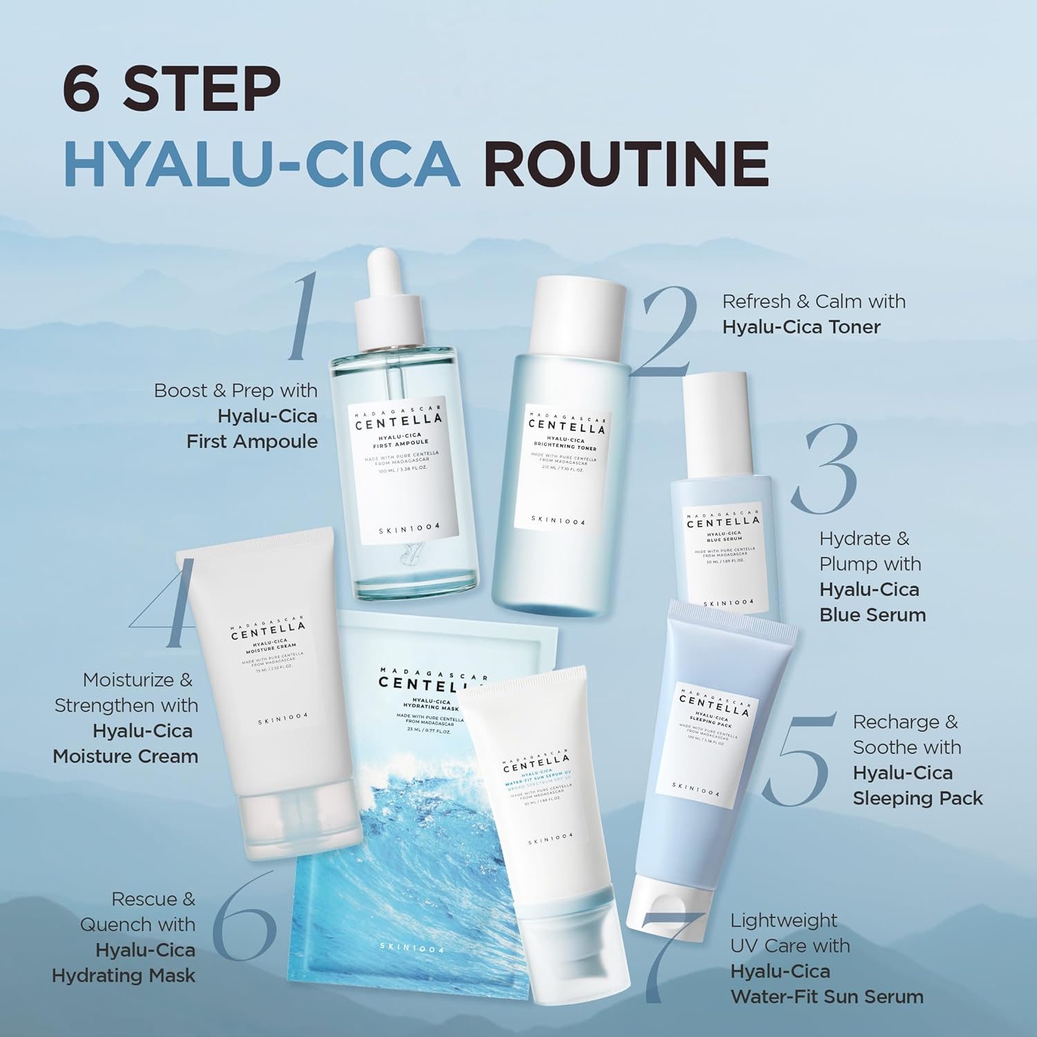 [ Skin1004 ] Madagascar Centella Hyalu-Cica Water-Fit Sun Serum UV SPF50+ PA++++ 50ml / 1.69 fl.oz - KosBeauty