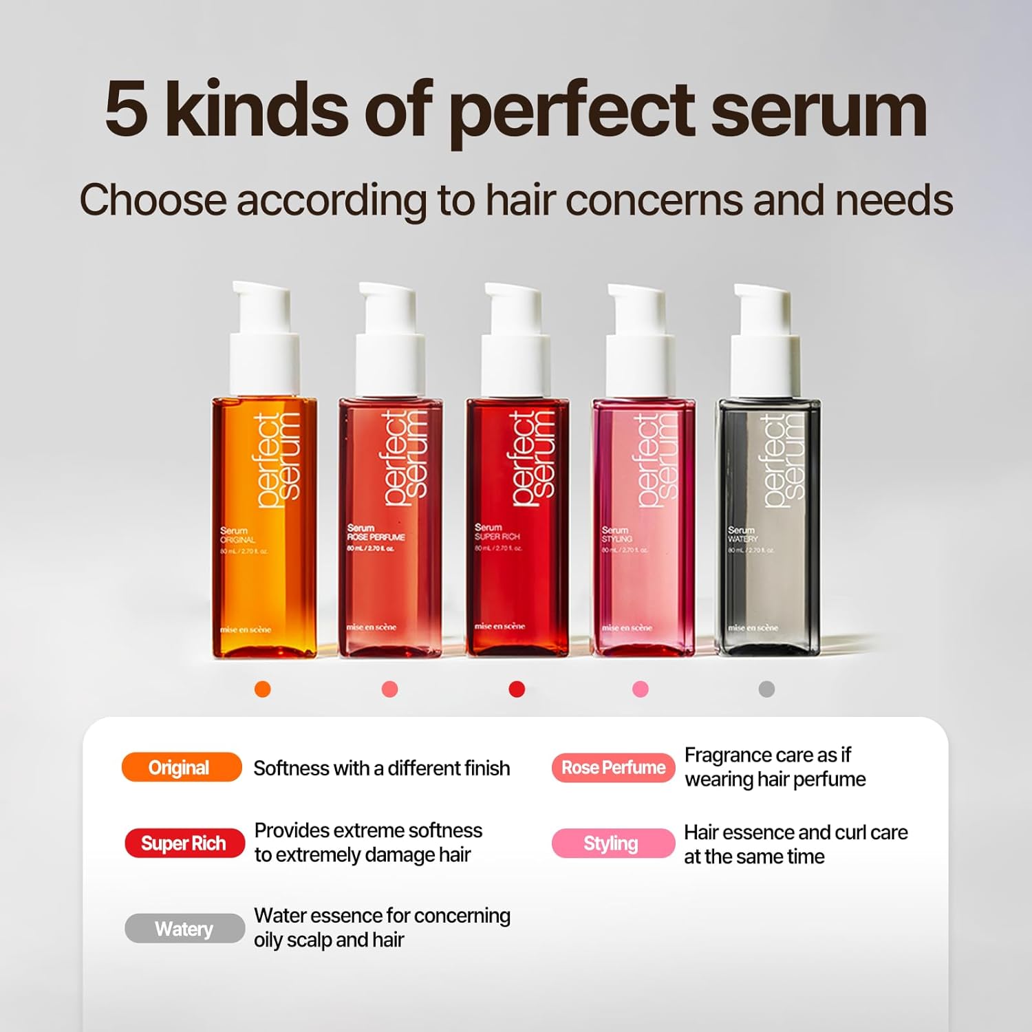 [ MISE EN SCENE ] Perfect Styling Serum, 80ml / 2.70. fl.oz