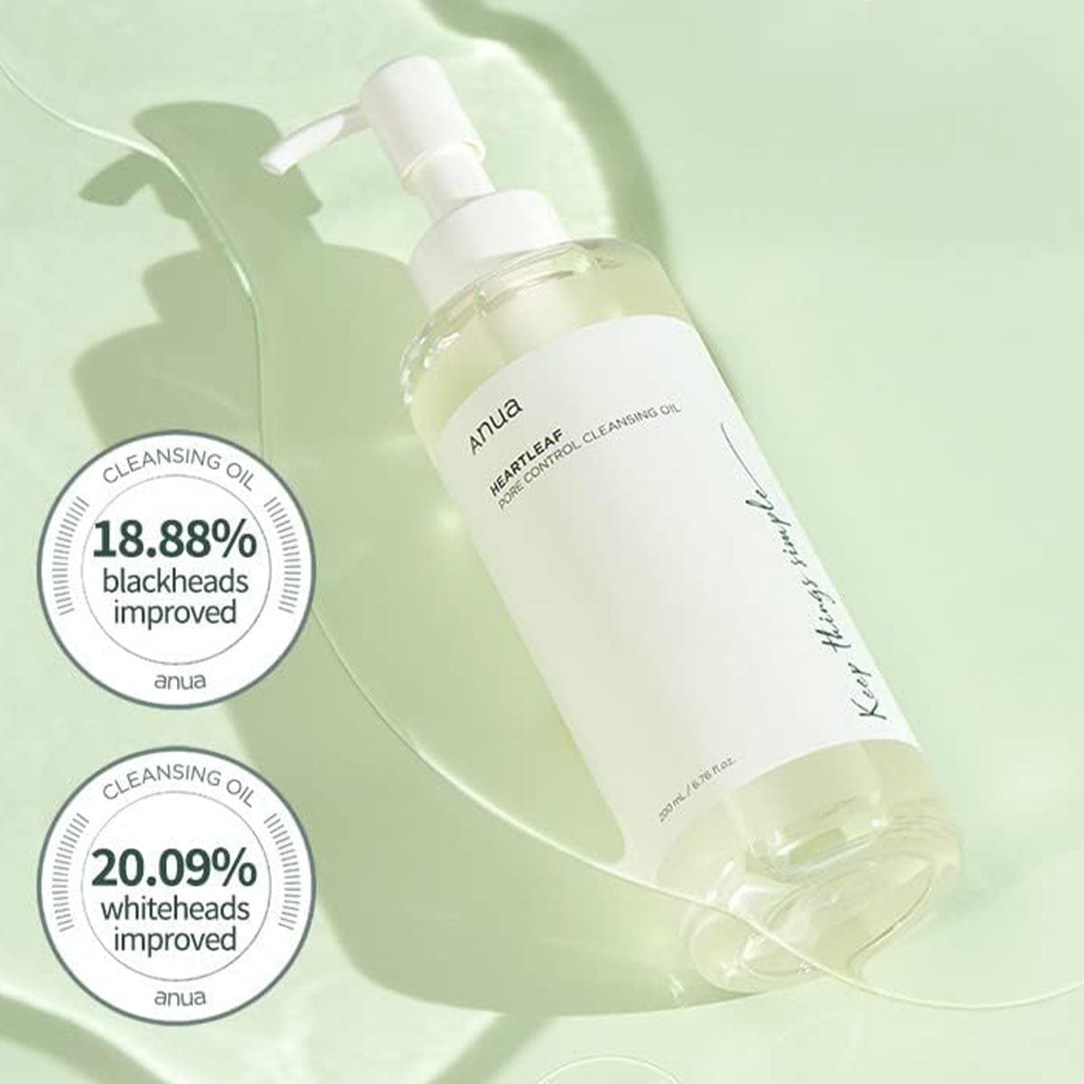ANUA Heartleaf Quercetinol Pore Deep Cleansing Foam, 150 ml & Anua Heartleaf Pore Control Cleansing Oil 200ml