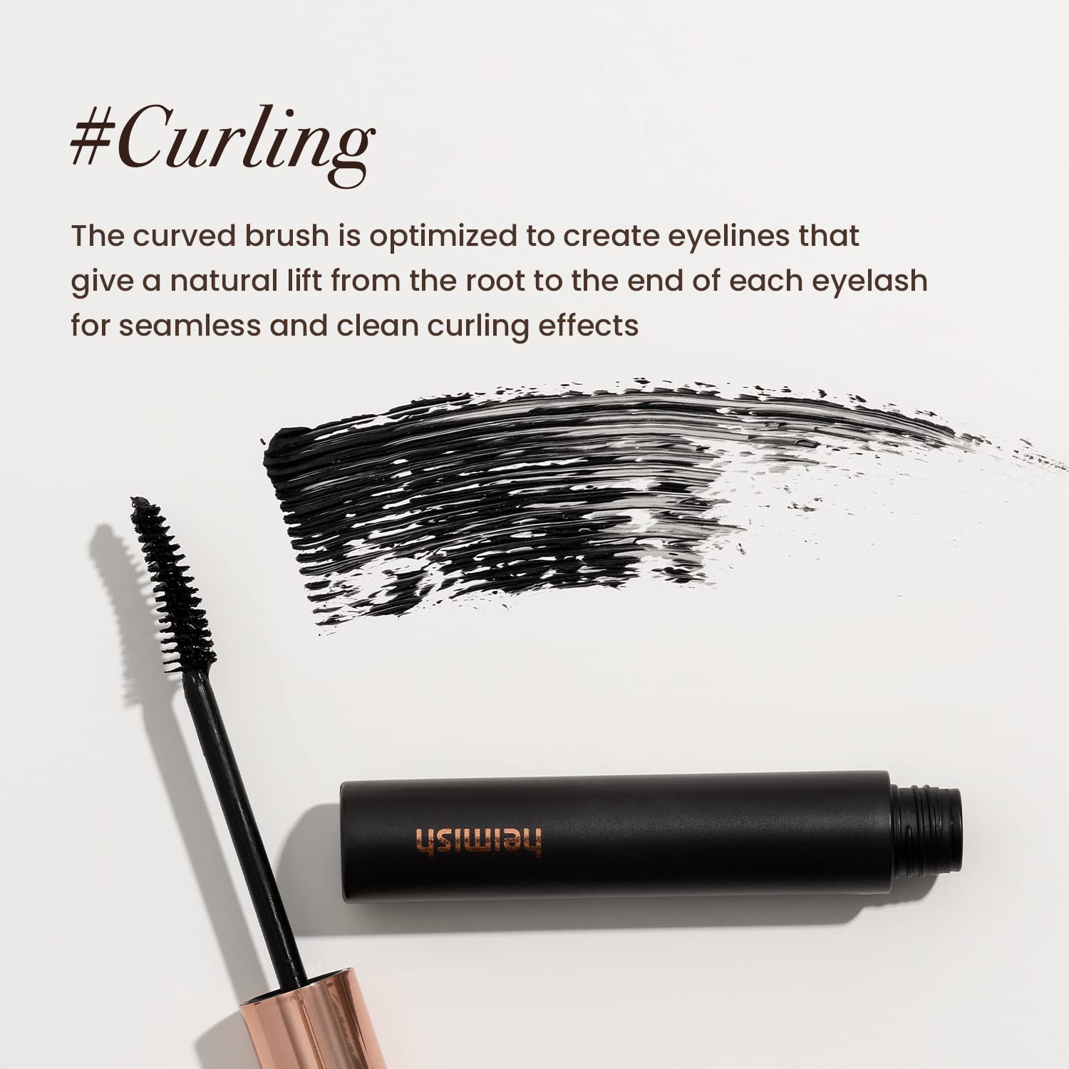 [ HEIMISH ] Dailism Smudge Stop Mascara Volume/Curling Black 0.32 oz / 9 g - KosBeauty
