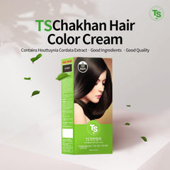 TS Chakhan Hair Color Cream to cover gray hair (5 colors) - KosBeauty