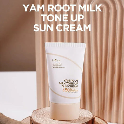 [ ISNTREE ] Yam Root Milk Tone Up Sun Cream SPF 50++++ UVA/UVB 50ml/1.69 fl.oz.
