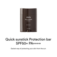 Abib Quick sunstick Protection bar SPF50+ PA++++ (0.77 oz/ 22g)