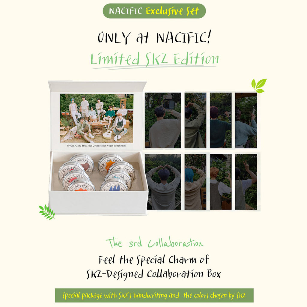 NACIFIC Stray Kid's Little Forest Vegan Butter Balm 8 Pieces Set
