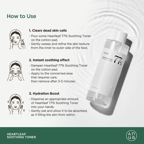 Anua Heartleaf 77% Soothing Toner 250ml/ 8.45 fl. oz.