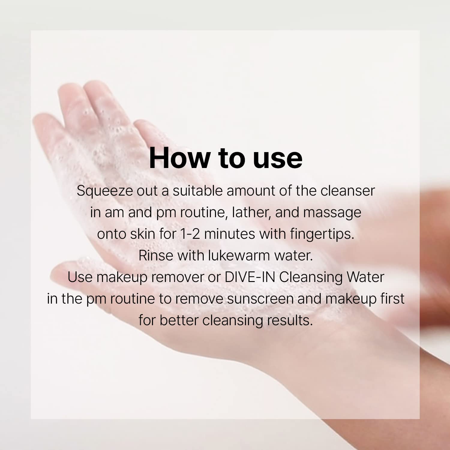 Torriden DIVE-IN Low Molecular Hyaluronic Acid Cleansing Foam