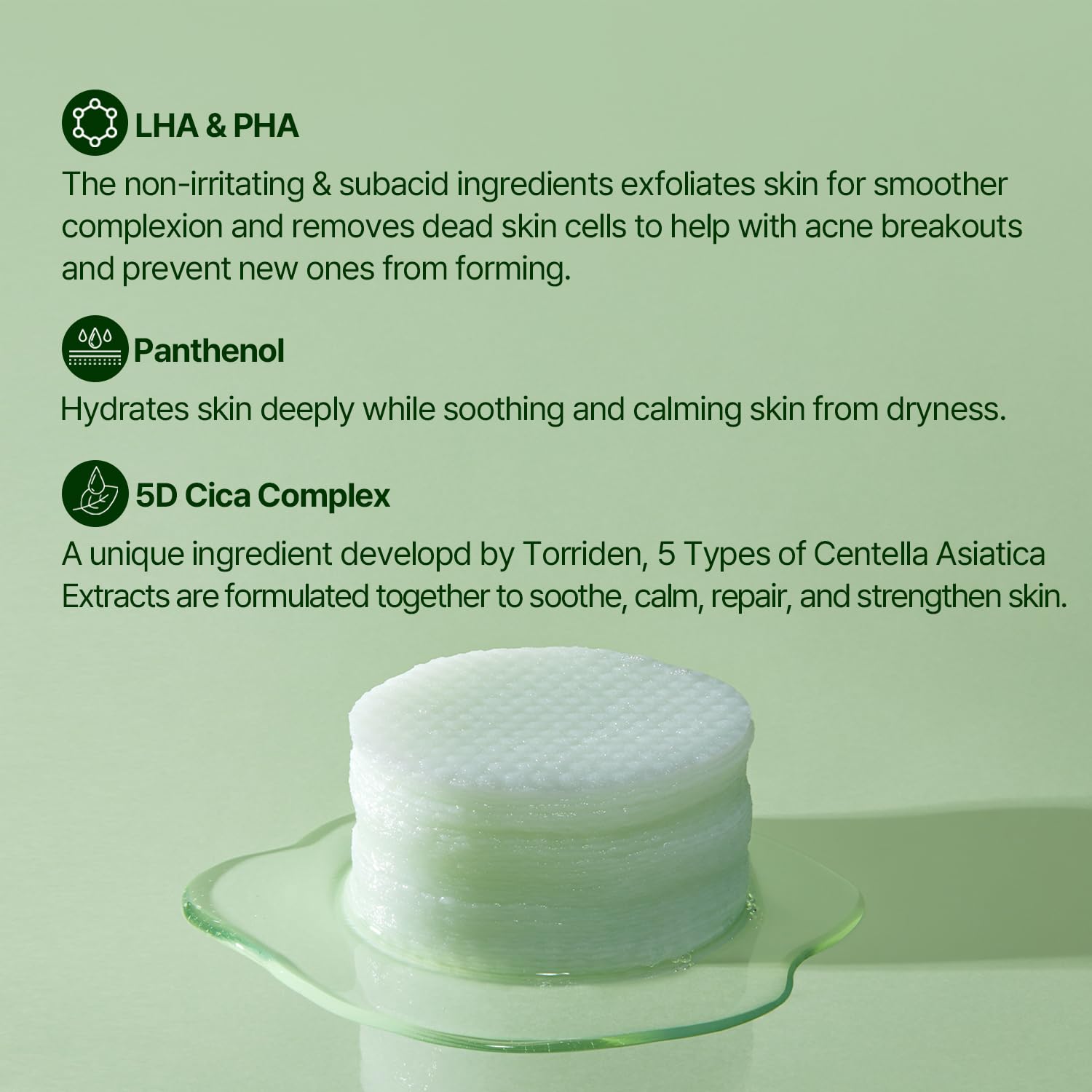 Torriden Balanceful Cica Toner pad 60 sheets (EXP : 08/31/2025)