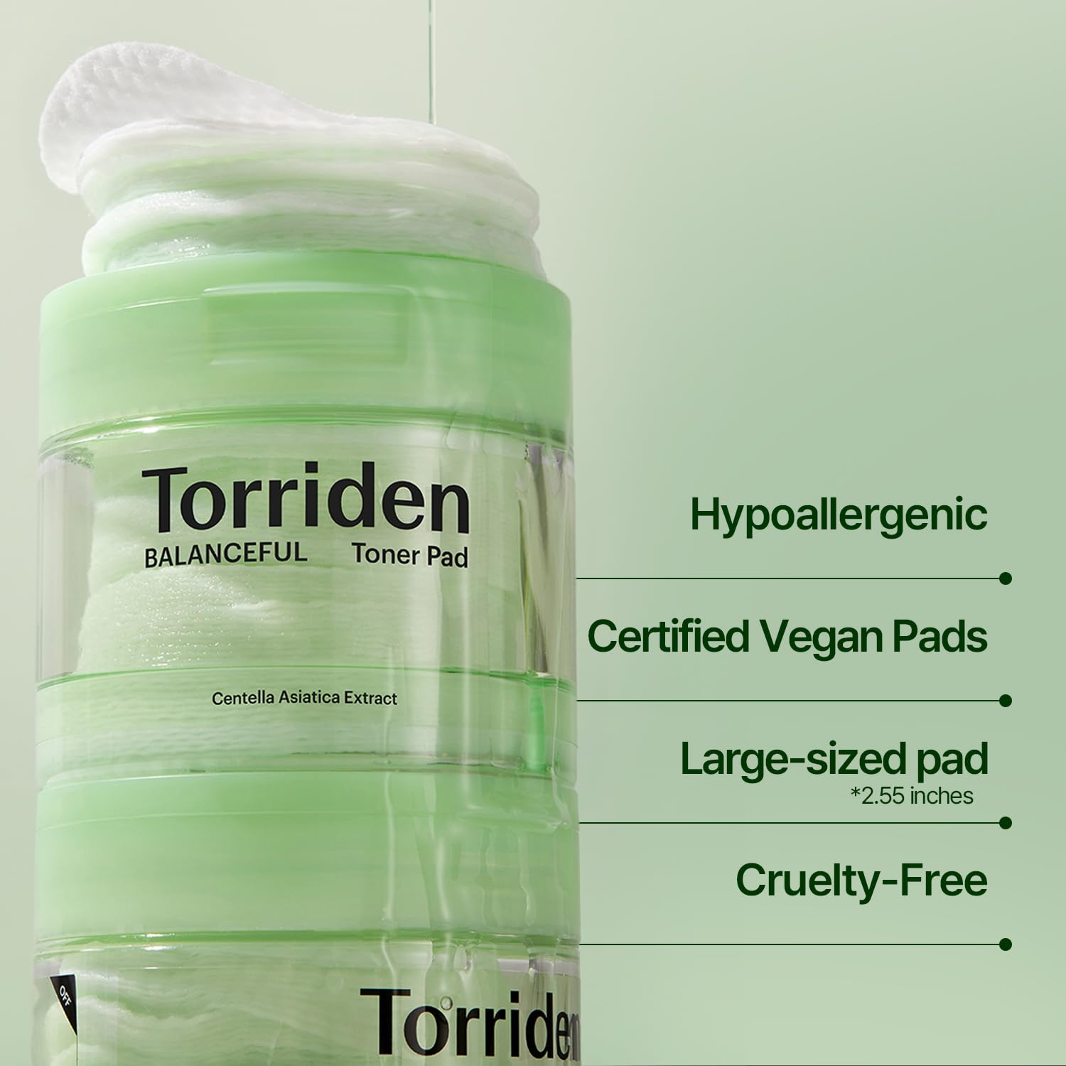 Torriden Balanceful Cica Toner pad 60 sheets (EXP : 08/31/2025)