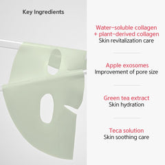 [ NACIFIC ] Green Tea Cica Collagen Gel Mask 35g /  oz. X 4ea