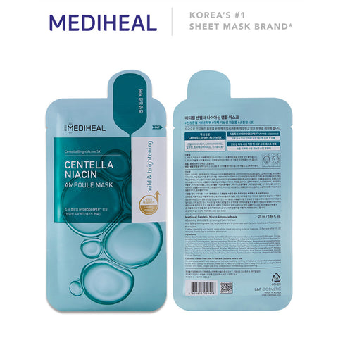 [ MEDIHEAL ] Centella Niacin Ampoule Mask 10pcs