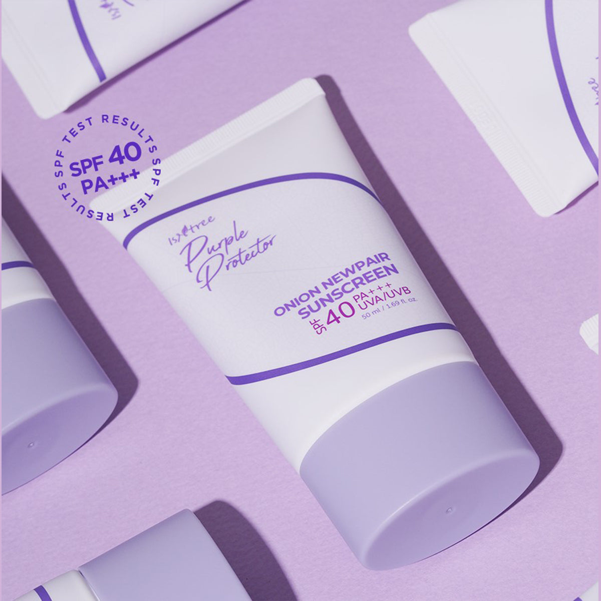 [ ISNTREE ] Purple Protector Onion Sunscreen, SPF40 PA+++ UVA/UVB 50ml/1.69 fl.oz.