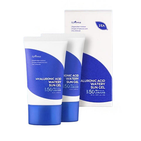 [ ISNTREE ] Hyaluronic Acid Watery Sun Gel, SPF50 PA++++ UVA/UVB 50ml/1.69 fl.oz. x 2ea