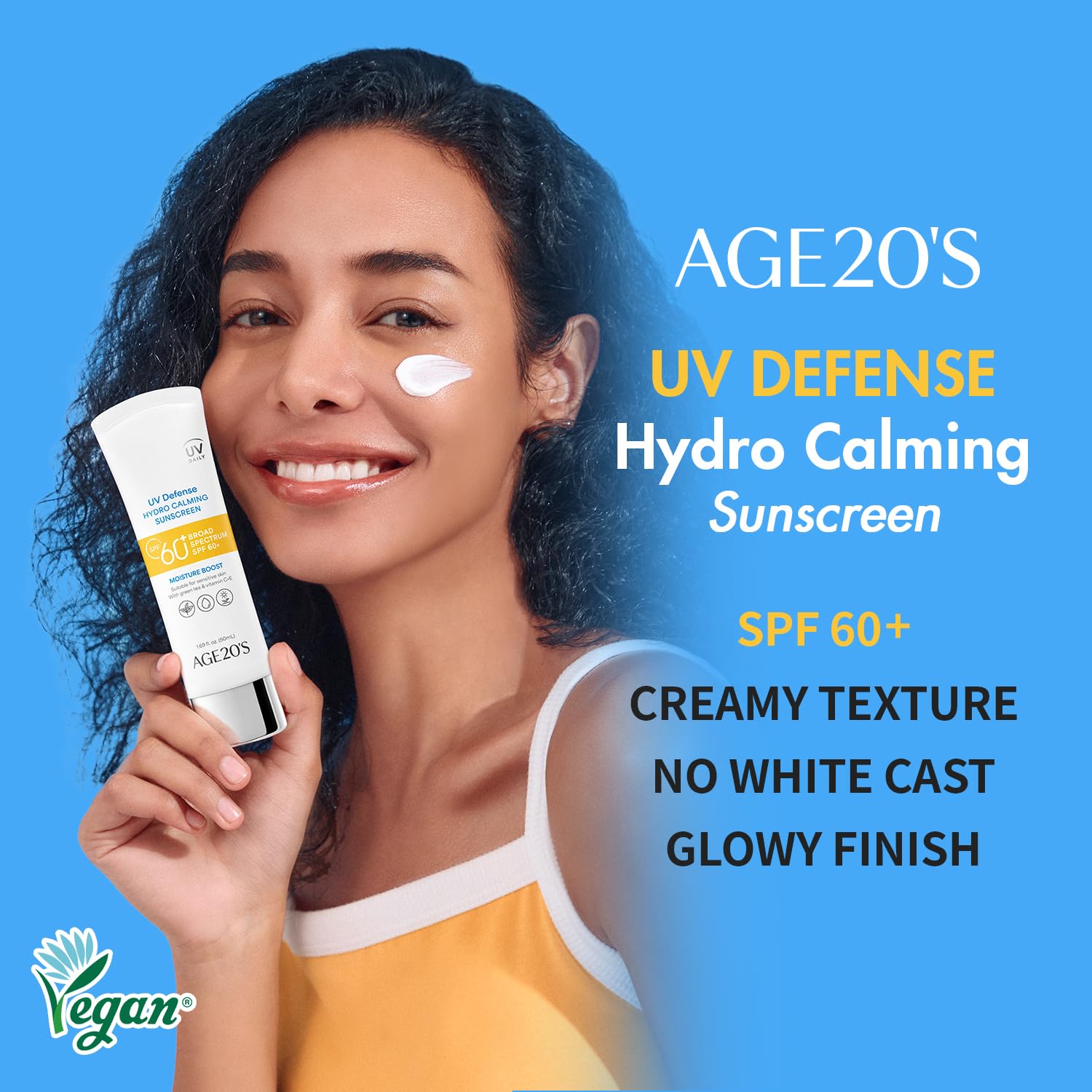 AGE 20's  UV Defense Hydro Calming Sunscreen SPF 60+ 50ml + Signature Intense Sunscreen SPF 50+ Foundation