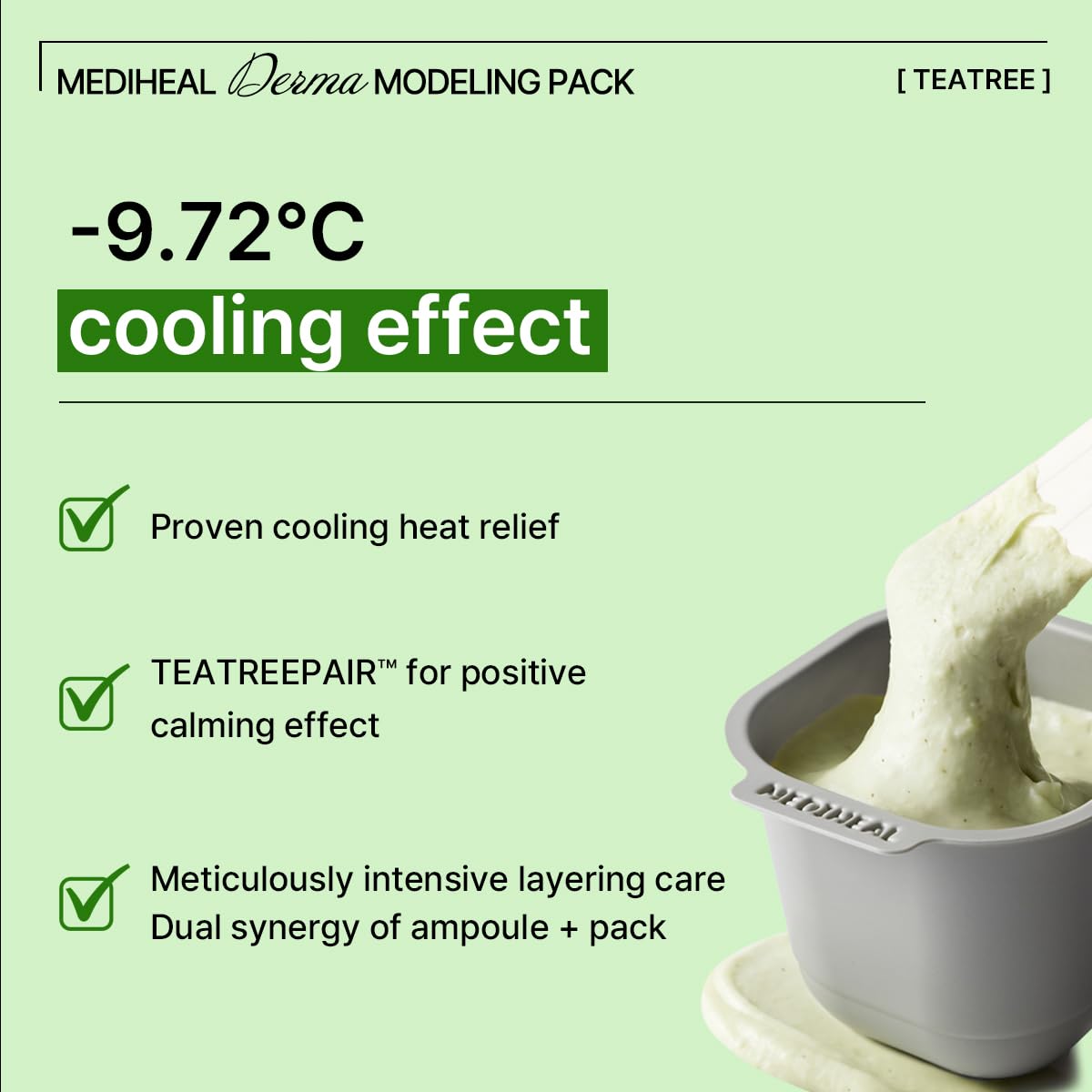Mediheal Teatree Duo (Teatree Trouble Pad + Derma Modeling Pack Teatree Calming)