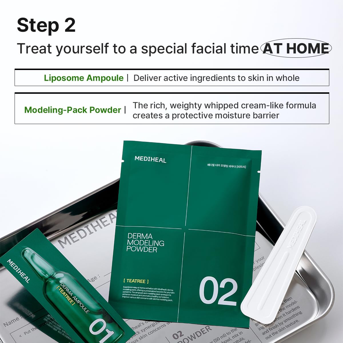 Mediheal Teatree Duo (Teatree Trouble Pad + Derma Modeling Pack Teatree Calming)