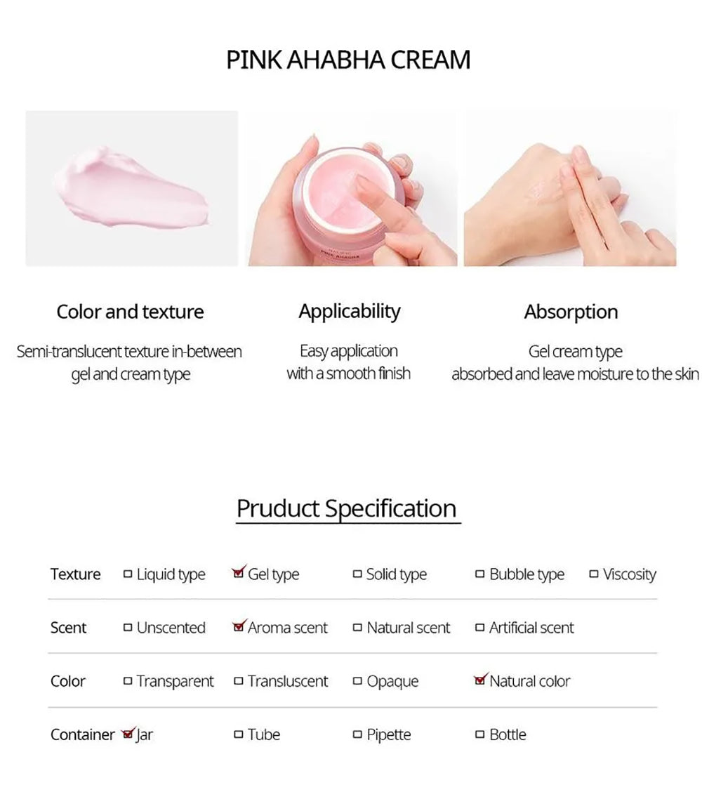 [ NACIFIC ] x Stray Kids Pink AHA BHA Cream 50ml + Stray Kids Photo Cards 2 PCS