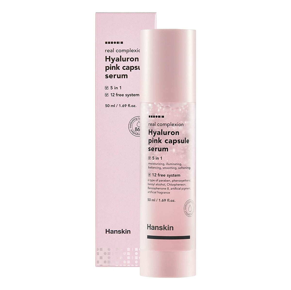 Hanskin Real Complexion Hyaluron Pink Capsule Face Serum 50ml