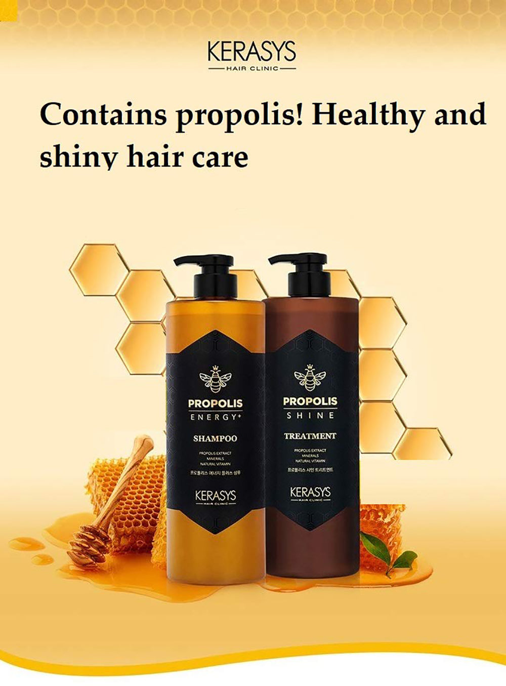 Kerasys Propolis Shine Treatment for Damaged Hair, 1000ml / 1 L