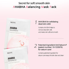 [ NACIFIC ] AHA BHA Balancing Mask Pack 10 EA