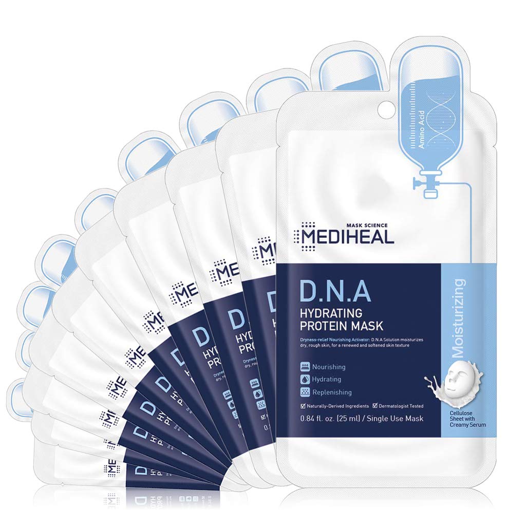 [ MEDIHEAL ] D.N.A. Hydrating Protein Mask 10-PACK