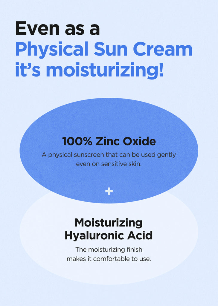 Isntree Hyaluronic Acid Natural Sun Cream Moisturizing Sunscreen, SPF 50+ PA++++ 50ml