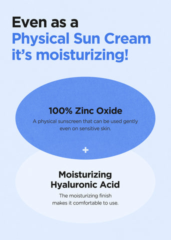 [ ISNTREE ] Hyaluronic Acid Natural Sun Cream Moisturizing Sunscreen, SPF 50+ PA++++ 50ml (2-PACK)