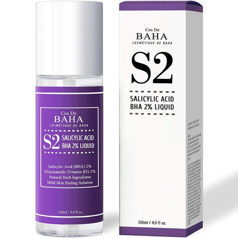 Cos de BAHA Salicylic Acid 2% (S2) BHA Exfoliating Facial Liquid 120ml
