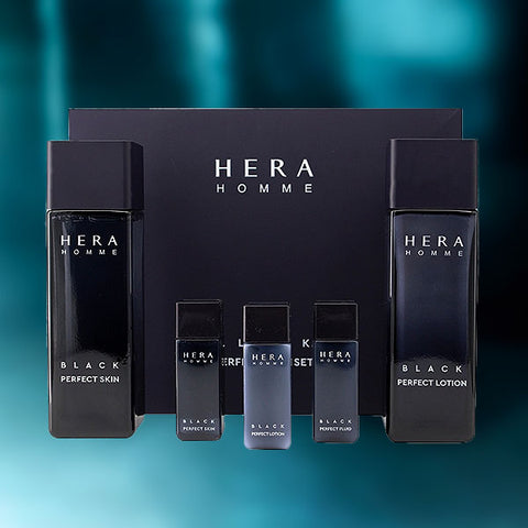 [ HERA ] Black Perfect Skin Gift Set, with Skin and Lotion