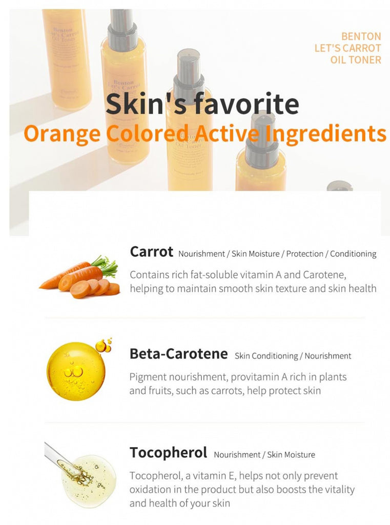 [ BENTON ] Let's Carrot Oil Toner 150ml / 5.07 fl.oz.