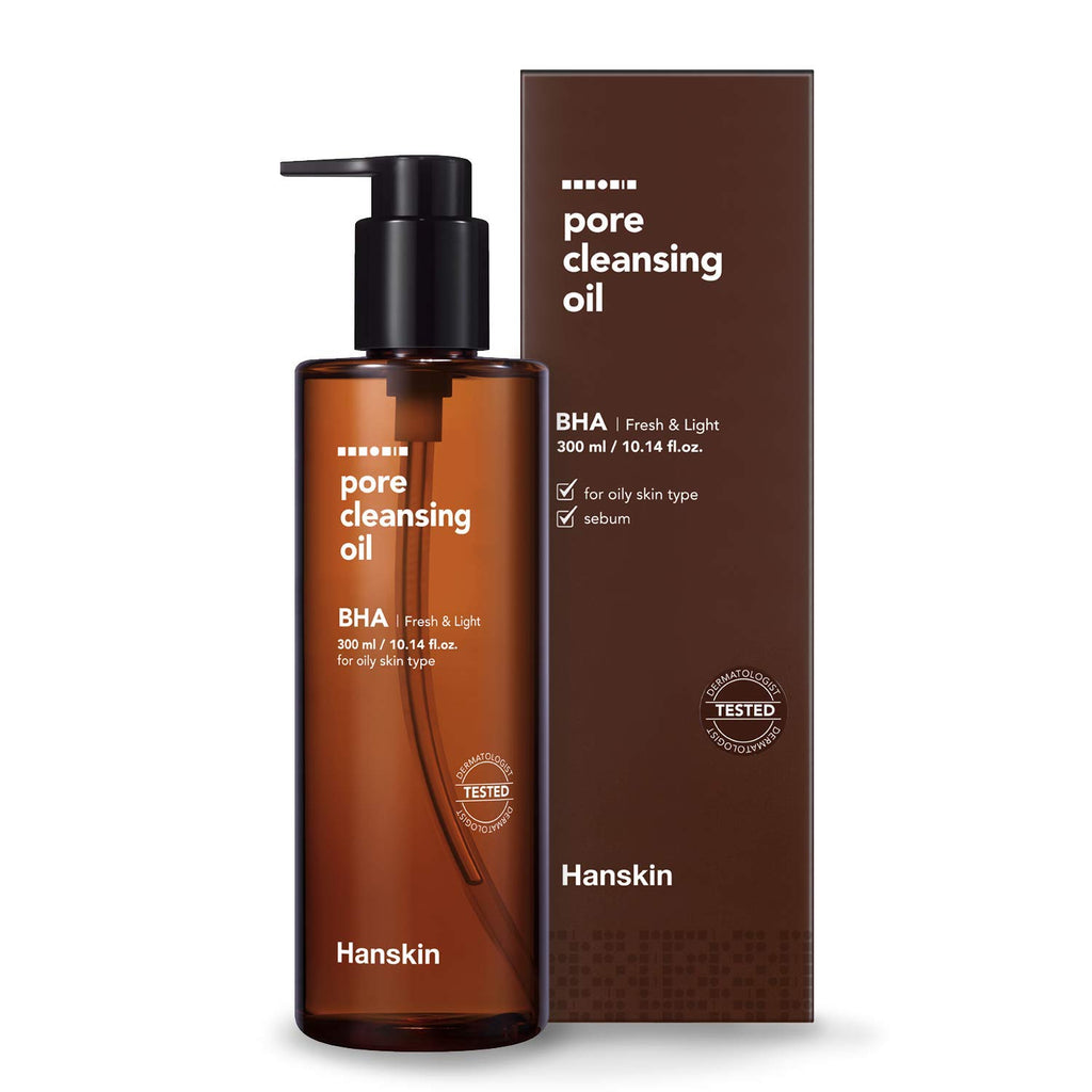 Hanskin Pore Face Cleansing Oil BHA for Oily Skin 300ml