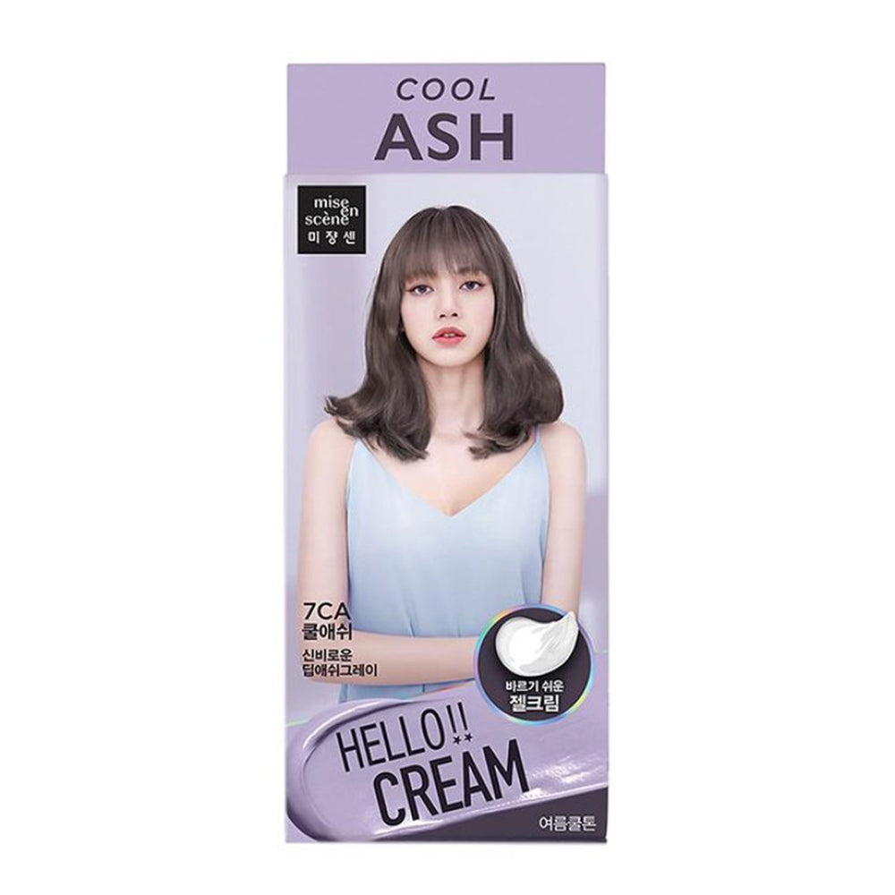 [ MISE EN SCENE ] Hello Cream Color Easy Self Hair Dye - 7CA Cool Ash