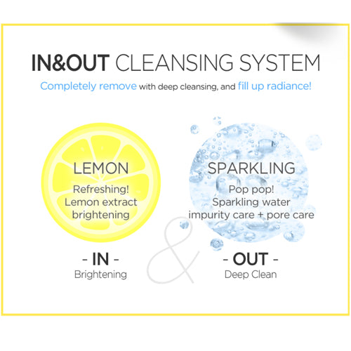 [ Secret Key ] Lemon Sparkling Peeling Gel 120ml + Cleansing Foam 200g Set