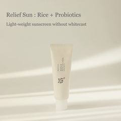 [ Beauty of Joseon ] Relief Sun : Rice + Probiotics Sunscreen, 50ml (2-PACK)