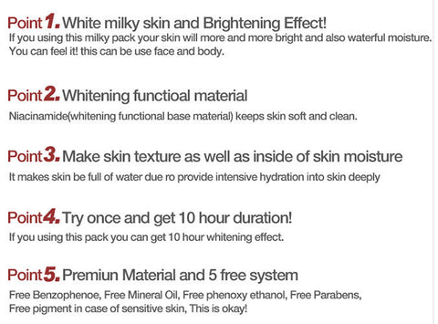 [ Secret Key ] Snow White Whitening Milky Pack Mask for Face & Body 200g - KosBeauty