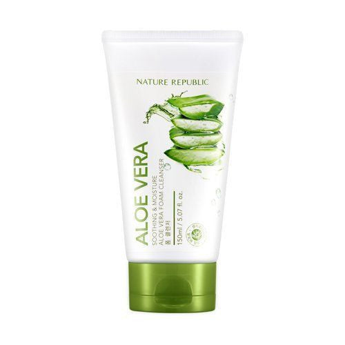 [ Nature Republic ] New Soothing&Moisture Aloe Vera Foam Cleanser 150ml - KosBeauty