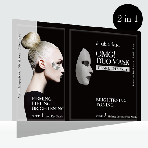 [ DOUBLE DARE ] OMG! Duo Mask, Pearl Therapy for Brightening and Firming, 5-PACK