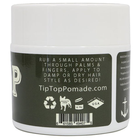 Tip Top Strong Hold Matte Pomade - Strong Hold, No Shine 4.25oz