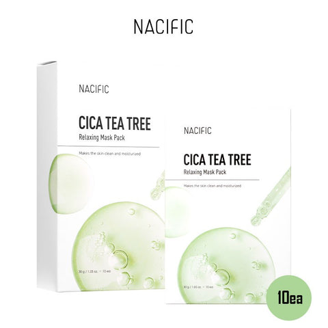 [ NACIFIC ] Cica Tea Tree Relaxing Mask Pack 10 EA