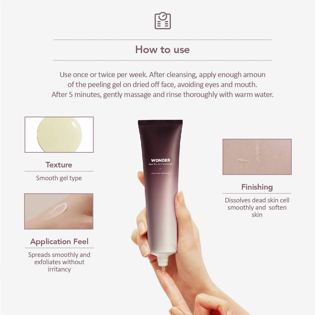 [ HARUHARU ] Wonder Black Rice Soft Peeling Gel 100ml (3.3 fl. oz.)