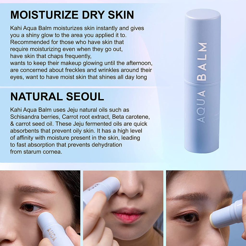 Kahi Aqua Facial Balm With Jeju Origin Oil and Collagen Face Moisturizer 9g