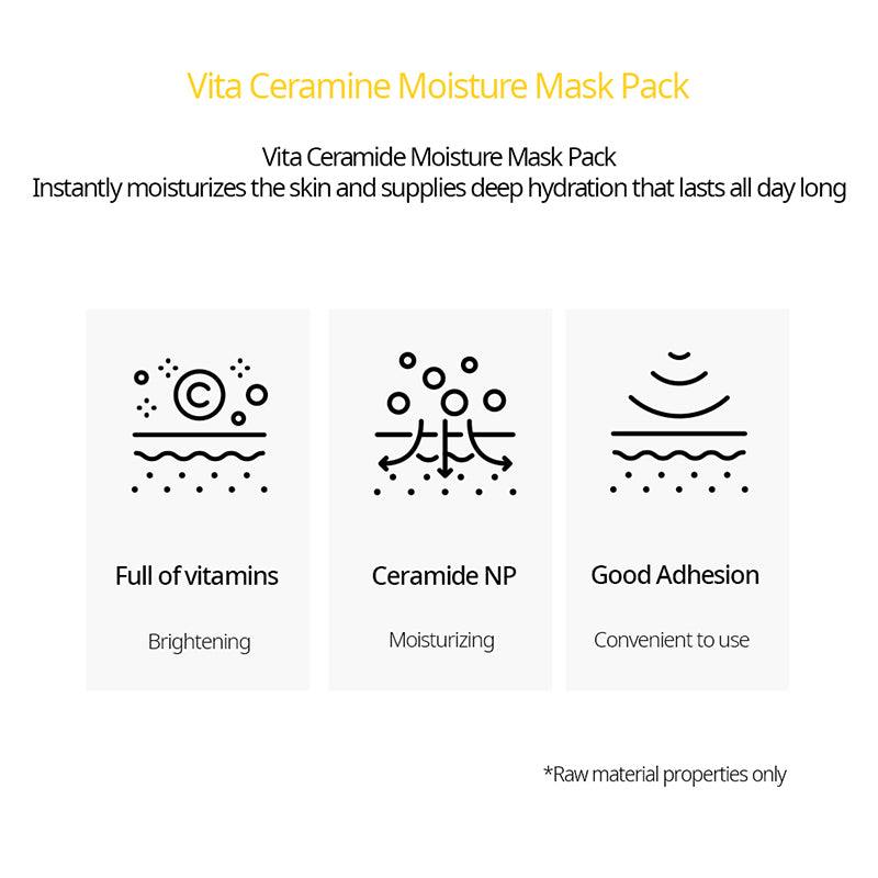 [ NACIFIC ] Vita Ceramide Moisture Mask Pack 10 EA
