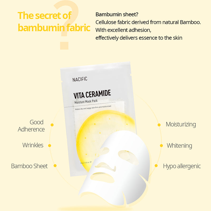 [ NACIFIC ] Vita Ceramide Moisture Mask Pack 10 EA