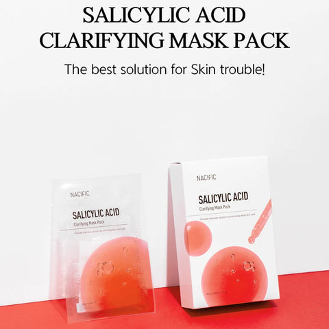 [ NACIFIC ] Salicylic Acid Clarifying Mask Pack, 10EA