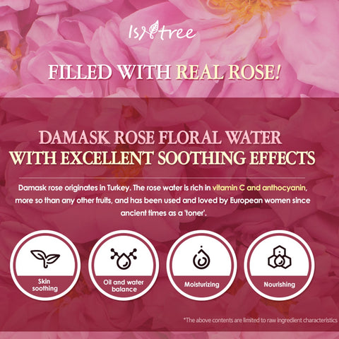 [ ISNTREE ] Real Rose Calming Mask Facial Mask for Sensitive Skin, 100ml / 3.38 fl. oz.