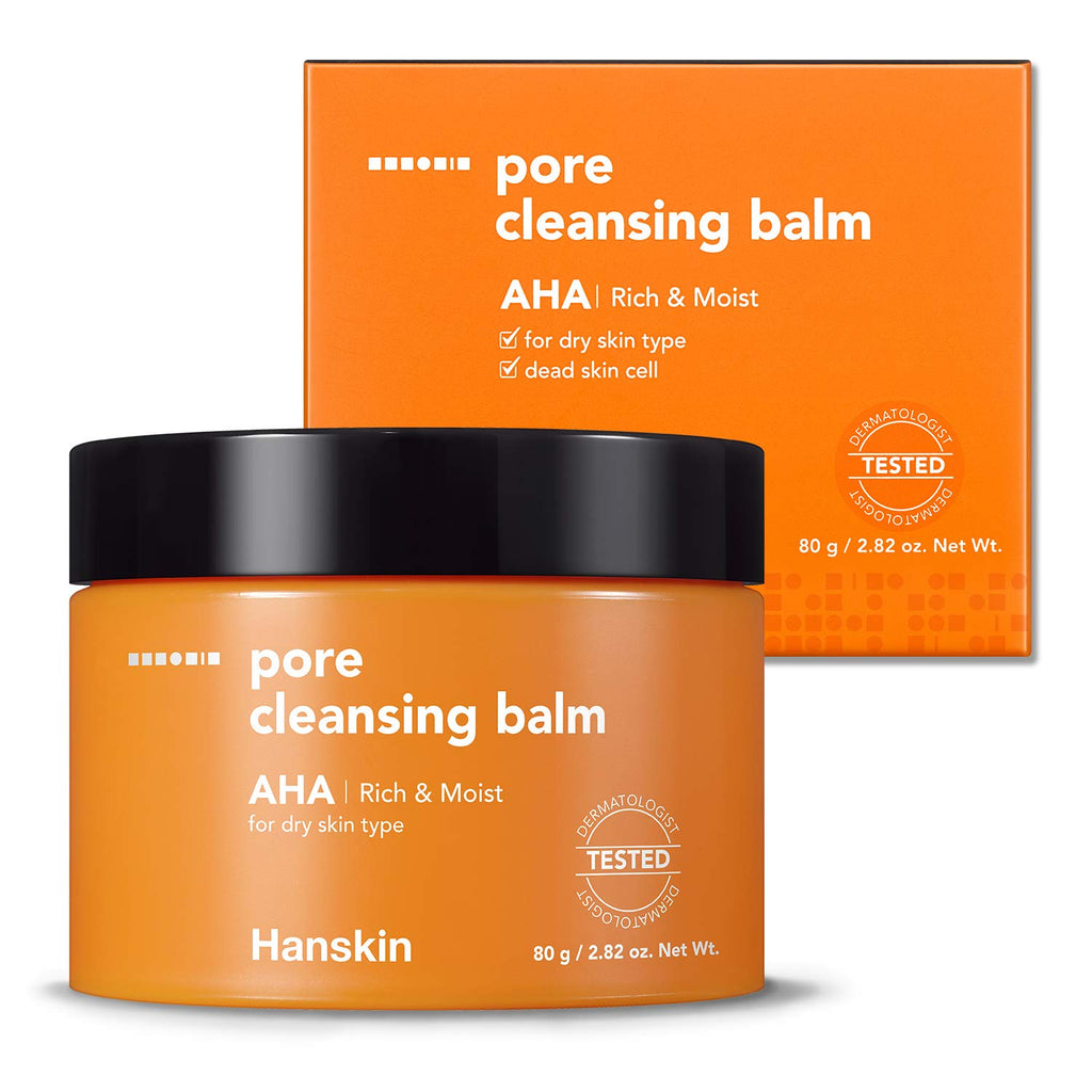Hanskin Pore Face Cleansing Balm AHA for Dry Skin 80g