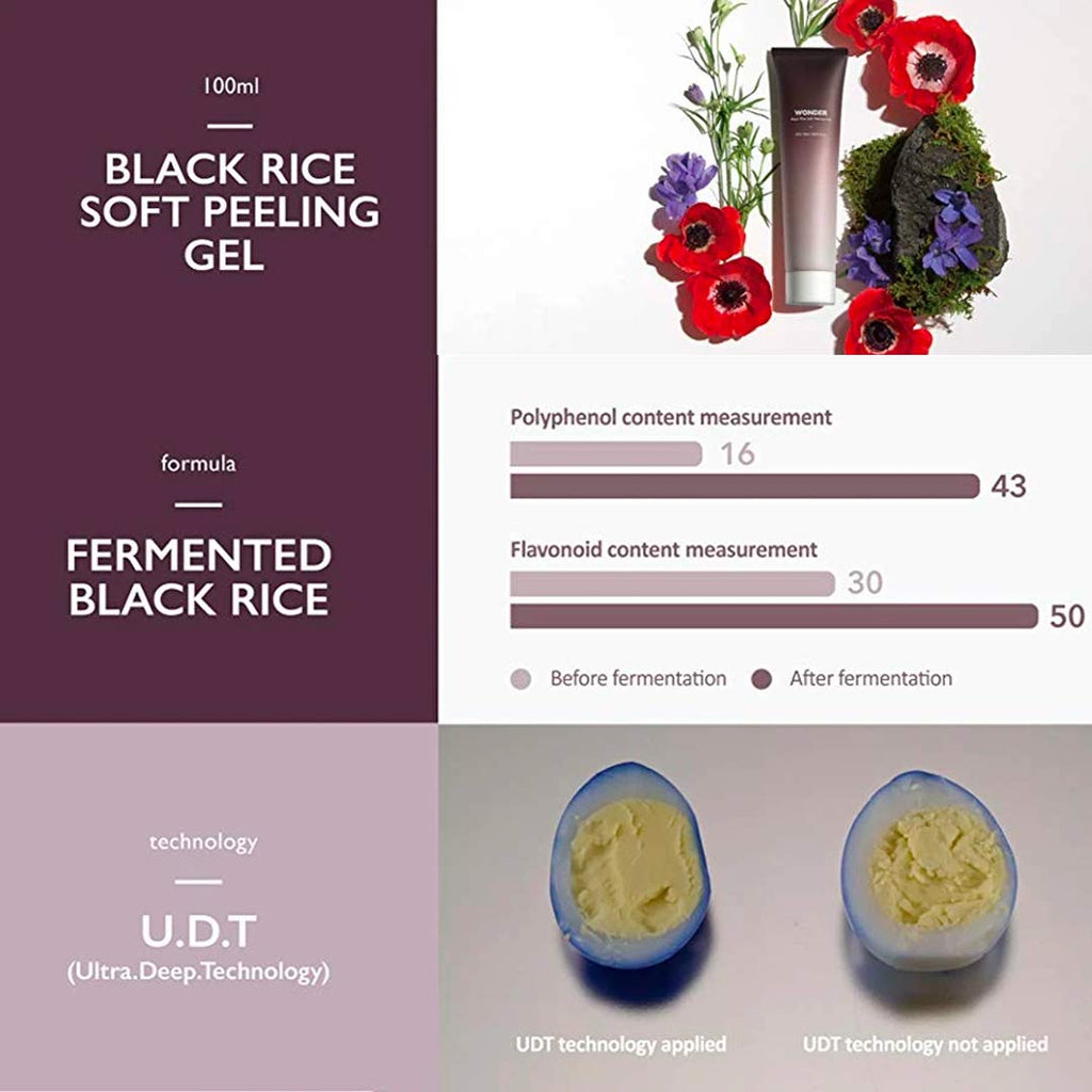 [ HARUHARU ] Wonder Black Rice Soft Peeling Gel 100ml (3.3 fl. oz.)
